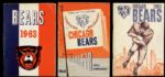 1960-76 Chicago Bears Media Guide - Lot of 12