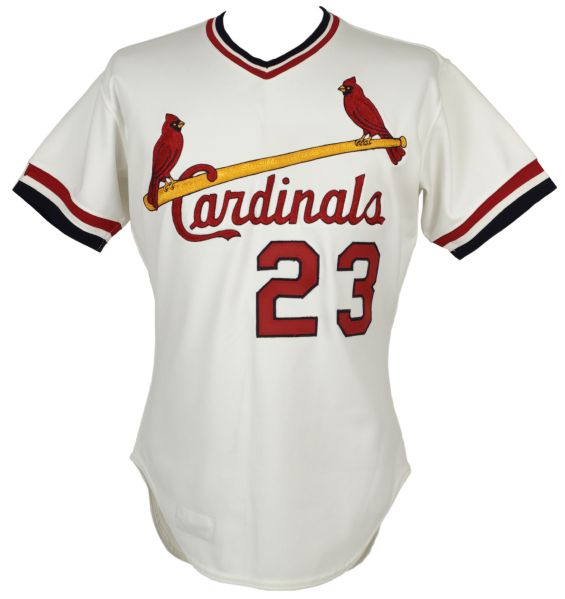 1981 Orlando Sanchez St. Louis Cardinals Game Worn Cardinals Jersey (MEARS Authentic)