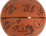 2000s Milwaukee Bucks Team Signed Basketball - Lot of 2 w/George Karl Ray Allen Michael Redd Glenn Robinson (MEARS Auction LOA)