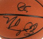 2000s Milwaukee Bucks Team Signed Basketball - Lot of 2 w/George Karl Ray Allen Michael Redd Glenn Robinson (MEARS Auction LOA)