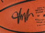 2000s Milwaukee Bucks Team Signed Basketball - Lot of 2 w/George Karl Ray Allen Michael Redd Glenn Robinson (MEARS Auction LOA)
