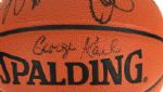 2000s Milwaukee Bucks Team Signed Basketball - Lot of 2 w/George Karl Ray Allen Michael Redd Glenn Robinson (MEARS Auction LOA)
