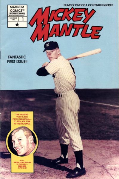 1991 Mickey Mantle New York Yankees No. 1 Issue Magnum Comics 