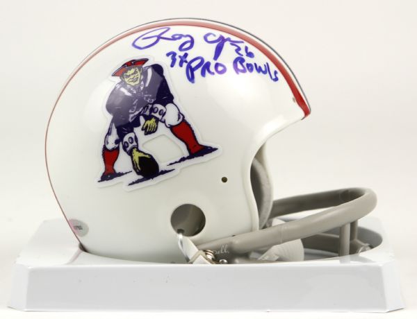 2009 Raymond Clayborn New England Patriots Signed Mini-Helmet "3x Pro Bowls" (MEARS Auction LOA)