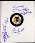 2000 Chicago Blackhawks Seventy-Five Years Coffee Table Signed Book w/Bobby Hull Denis Savard Ivan Boldirev  - JSA 