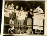 1946 Joe Louis vs. Billy Conn “St. Petersburg Times” Original News Photo (“St. Petersburg” Hologram/MEARS LOA) - Lot of 36