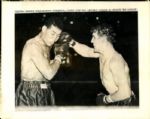 1946 Joe Louis vs. Billy Conn “St. Petersburg Times” Original News Photo (“St. Petersburg” Hologram/MEARS LOA) - Lot of 36