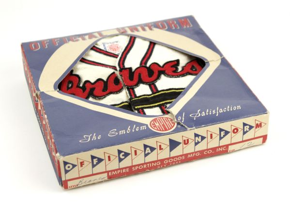 1953-65 Milwaukee Braves Kids Uniform In Original Box 