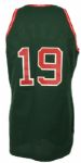 1973-74 Dick Cunningham Milwaukee Bucks Game Worn Jersey Rare Vinyl Lettering - MEARS Auction LOA