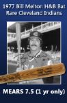 1977 Bill Melton Cleveland Indians H&B Louisville Slugger Professional Model Game Used Bat (MEARS A7.5)