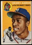 1954 Hank Aaron Milwaukee Braves Topps Rookie Card #128 