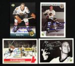 1977-92 Bobby Hull Chicago Blackhawks Signed Photos Cards & Puck - Lot of 10 - JSA 
