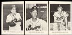 1965 Milwaukee Braves 5 x 7 Picture Pak Hank Aaron Eddie Mathews- Lot of 12 With Original Envelope & Mailing Insert