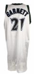 1998-99 Kevin Garnett Minnesota Timberwolves Game Worn Jersey w/Team Letter (MEARS A10)