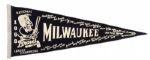 1958 Milwaukee Braves National League Champions Pennant With Names Listed - Rarely Offered