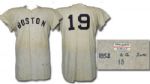 1953 Mickey McDermott Boston Red Sox Game Worn Road Uniform (MEARS A9)