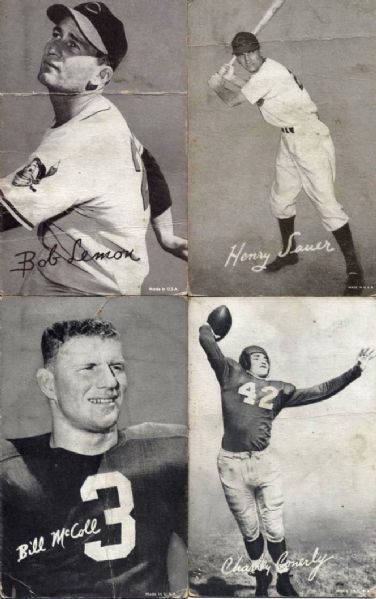 1940s-50s Exhibit Card Collection - Lot of 35 w/Cowboys Indians Boxing Greats & Hollywood Stars