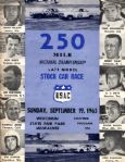 1965 Stock Car National Championship Race Program w/2 Tickets A.J. Foyt & Other Fliers