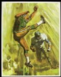 1965-66 Green Bay Packers Mobil Oil Posters - Lot of 8 (11 x 14) Incl. 4 Mailing Envelopes 