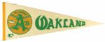 1970s-90s Collection of Baseball & Football Pennant - Lot of 38 w/ (2) 1950s Yankees Pennants