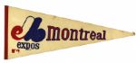 1970s-90s Collection of Baseball & Football Pennant - Lot of 38 w/ (2) 1950s Yankees Pennants