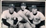 1958 Mickey Mantle Elston Howard & Hank Bauer New York Yankees “St. Petersburg Times” Original 9 1/2" x 6" News Photo (“St. Petersburg” Hologram/MEARS LOA)