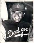 1950-51 Don Newcombe Brooklyn Dodgers “St. Petersburg Times” Original News Photo - Lot of 2 (“St. Petersburg” Hologram/MEARS LOA)