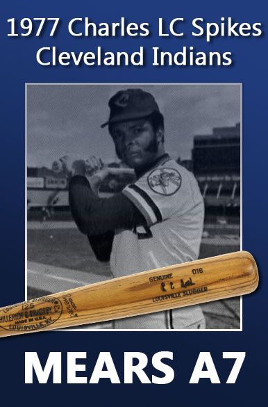 1977 Charles "LC" Spikes Cleveland Indians H&B Louisville Slugger Professional Model Game Used Bat (MEARS A7)