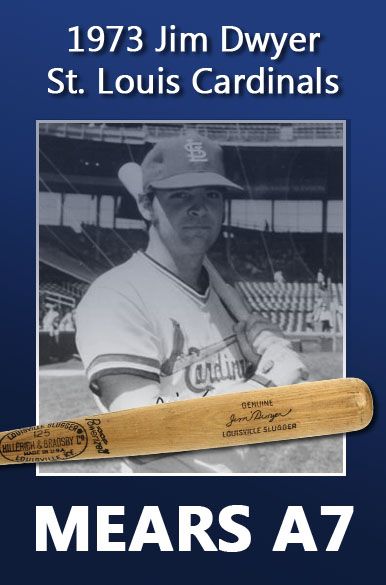 1973 Jim Dwyer St. Louis Cardinals H&B Louisville Slugger Professional Model Game Used Bat (MEARS A7)