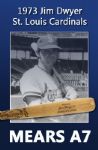 1973 Jim Dwyer St. Louis Cardinals H&B Louisville Slugger Professional Model Game Used Bat (MEARS A7)