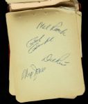 1960s Baseball Autograph Collection With Vintage Roberto Clemente Hank Aaron Eddie Mathews - Over 175 Signatures EACH PHOTOGRAPHED - JSA 