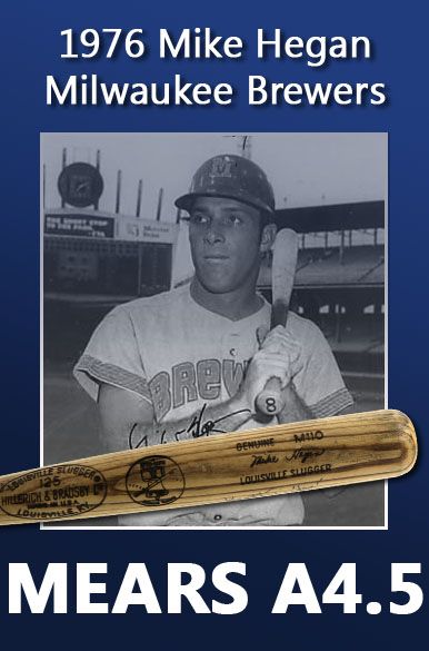 1976 Mike Hegan Milwaukee Brewers Louisville Slugger Professional Model Game Used Bat (MEARS A4.5)