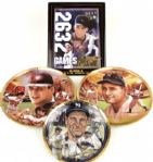 1990s Plate Collection - Lot of 4 With Cal Ripken Baltimore Orioles & Lou Gehrig New York Yankees