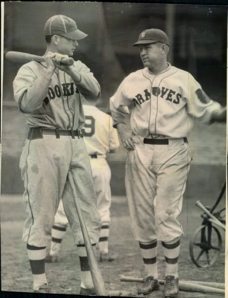 1932-34 Boston Braves "The Sporting News Collection Archives" Original Photo - Lot of 3 w/Wally Berger Art Shires & Earl Clark (Sporting News Collection Hologram/MEARS Photo LOA)