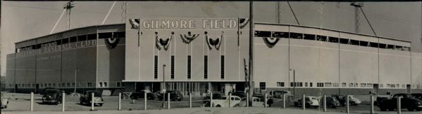 1939-57 Gilmore Field Pacific Coast League "The Sporting News Collection Archives" Original Photo - Lot of 2 Panoramic (Sporting News Collection Hologram/MEARS Photo LOA)