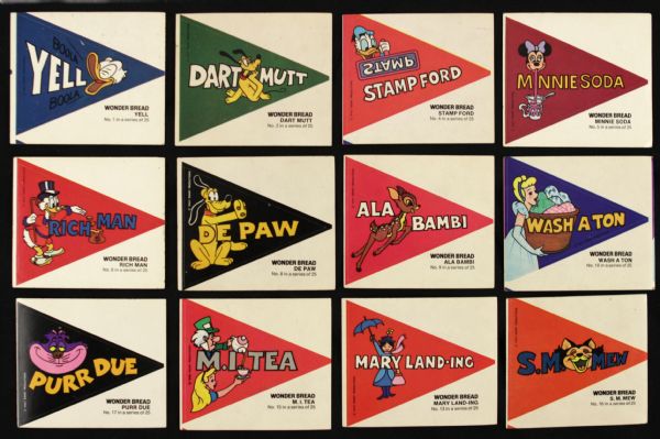 1970s Wonder Bread Disney Themed Stickers - Lot of 26 