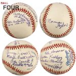 1990s A League of Their Own Multi Signed Baseballs - Lot of 9 - JSA 