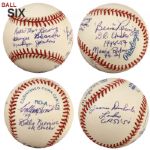 1990s A League of Their Own Multi Signed Baseballs - Lot of 9 - JSA 