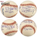 1990s A League of Their Own Multi Signed Baseballs - Lot of 9 - JSA 