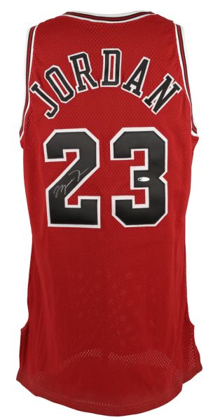 1990s Michael Jordan Chicago Bulls Signed Authentic Jersey - Upper Deck Authenticated UDA 