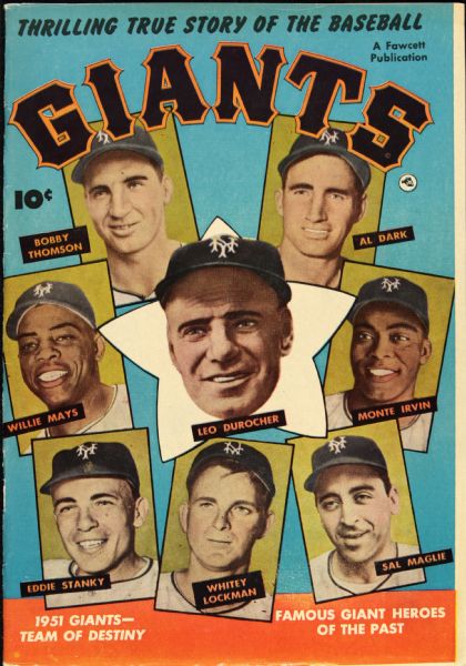 1952 New York Giants Team of Destiny Comic Rare Showcasing 1951 Miracle Season Willie Mays Rookie Season