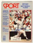 1980s Baseball Signed Publication - Lot of 17 With (3) Mattingly Mark Grace (2) Reggie Jackson Yaz Pete Rose - MEARS Auction LOA 