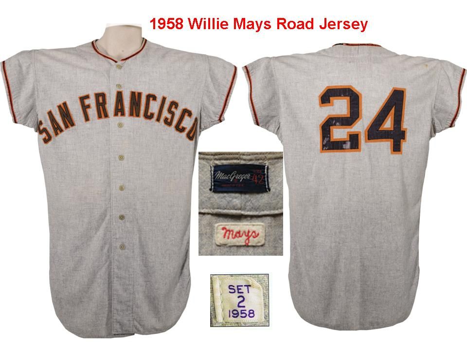 willie mays baseball jersey