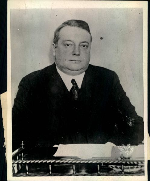 1925-36 Charles Stoneham New York Giants President "The Sporting News Collection Archives" Original Photo (Sporting News Collection Hologram/MEARS Photo LOA) - Lot of 3