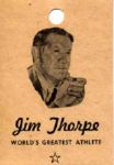 1940s Jim Thorpe Clothing Tag 2" x 3" 