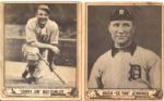 1940 Play Ball (R335) - Lot of 35 w/ Dizzy Trout Pinky Higgins Pop Haines Jim Bottomley  & Hughie Jennings 