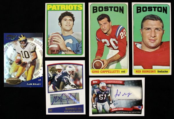 1961-2000s Boston New England Patriots Football Card Collection - Nearly Every Card 950 Cards Tom Brady 
