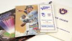 1982 Milwaukee Brewers World Series Press Pin Program & Media Guide Along With ALCS Media Guide