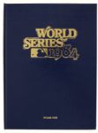 1984 World Series Leatherbound Program & Regular Issue Program Issued to Bill Haig