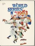 1983 World Series Rare Leatherbound Program - Bill Haig Orioles vs. Phillies